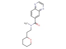 N-methyl-N-[2-(tetrahydro-2H-pyran-2-yl)ethyl]-6-quinoxalinecarboxamide