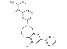 6-(9-hydroxy-7-pyridin-3-yl-2,3-dihydro-1,4-benzoxazepin-4(5H)-yl)-N,N-dimethylpyrazine-2-carboxamide