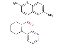 2,6-dimethyl-4-{[2-(3-pyridinyl)-1-piperidinyl]carbonyl}quinoline
