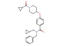 N-benzyl-4-{[1-(cyclopropylcarbonyl)-4-piperidinyl]oxy}-N-(cyclopropylmethyl)benzamide