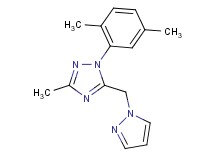 1-(2,5-dimethylphenyl)-3-methyl-5-(1H-pyrazol-1-ylmethyl)-1H-1,2,4-triazole