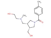 2-[{[(3R*,4R*)-4-(hydroxymethyl)-1-(4-methylbenzoyl)pyrrolidin-3-yl]methyl}(methyl)amino]ethanol