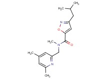 N-[(4,6-dimethyl-2-pyridinyl)methyl]-3-isobutyl-N-methyl-5-isoxazolecarboxamide