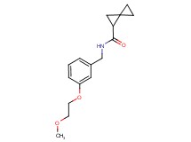 N-[3-(2-methoxyethoxy)benzyl]spiro[2.2]pentane-1-carboxamide