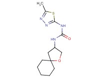 N-(5-methyl-1,3,4-thiadiazol-2-yl)-N'-1-oxaspiro[4.5]dec-3-ylurea