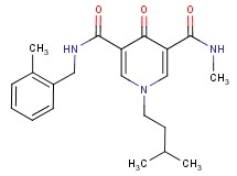 N-methyl-N'-(2-methylbenzyl)-1-(3-methylbutyl)-4-oxo-1,4-dihydro-3,5-pyridinedicarboxamide