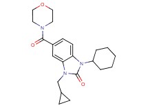 1-cyclohexyl-3-(cyclopropylmethyl)-5-(morpholin-4-ylcarbonyl)-1,3-dihydro-2H-benzimidazol-2-one
