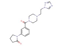 1-[3-({4-[2-(1H-1,2,4-triazol-1-yl)ethyl]-1-piperazinyl}carbonyl)phenyl]-2-pyrrolidinone