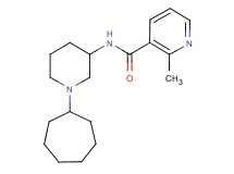 N-(1-cycloheptyl-3-piperidinyl)-2-methylnicotinamide