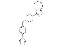 3-{1-[4-(1H-imidazol-1-yl)benzyl]-4-piperidinyl}-6,7,8,9-tetrahydro-5H-[1,2,4]triazolo[4,3-a]azepine