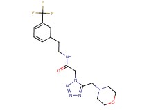 2-[5-(4-morpholinylmethyl)-1H-tetrazol-1-yl]-N-{2-[3-(trifluoromethyl)phenyl]ethyl}acetamide
