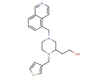 2-[4-(5-isoquinolinylmethyl)-1-(3-thienylmethyl)-2-piperazinyl]ethanol