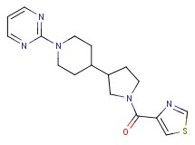 2-{4-[1-(1,3-thiazol-4-ylcarbonyl)-3-pyrrolidinyl]-1-piperidinyl}pyrimidine