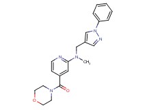 N-methyl-4-(4-morpholinylcarbonyl)-N-[(1-phenyl-1H-pyrazol-4-yl)methyl]-2-pyridinamine