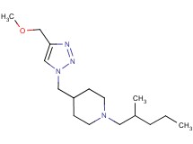 4-{[4-(methoxymethyl)-1H-1,2,3-triazol-1-yl]methyl}-1-(2-methylpentyl)piperidine