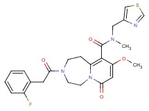 3-[(2-fluorophenyl)acetyl]-9-methoxy-N-methyl-7-oxo-N-(1,3-thiazol-4-ylmethyl)-1,2,3,4,5,7-hexahydropyrido[1,2-d][1,4]diazepine-10-carboxamide