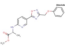 methyl N-{5-[3-(phenoxymethyl)-1,2,4-oxadiazol-5-yl]-2-pyridinyl}-D-alaninate