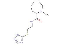 1-methyl-N-[2-(1H-1,2,4-triazol-5-ylthio)ethyl]-2-azepanecarboxamide