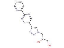 3-[4-(2-pyridin-2-ylpyrimidin-5-yl)-1H-1,2,3-triazol-1-yl]propane-1,2-diol