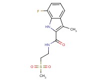 7-fluoro-3-methyl-N-[2-(methylsulfonyl)ethyl]-1H-indole-2-carboxamide
