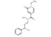 1-ethyl-N-(3-hydroxy-3-phenylpropyl)-N-methyl-2-oxo-1,2-dihydropyridine-4-carboxamide
