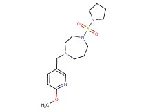 1-[(6-methoxypyridin-3-yl)methyl]-4-(pyrrolidin-1-ylsulfonyl)-1,4-diazepane
