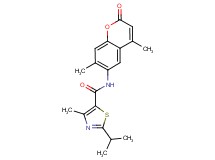 N-(4,7-dimethyl-2-oxo-2H-chromen-6-yl)-2-isopropyl-4-methyl-1,3-thiazole-5-carboxamide