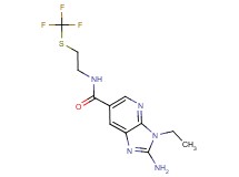 2-amino-3-ethyl-N-{2-[(trifluoromethyl)thio]ethyl}-3H-imidazo[4,5-b]pyridine-6-carboxamide