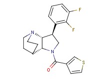 (3S*,3aR*,7aR*)-3-(2,3-difluorophenyl)-1-(3-thienylcarbonyl)octahydro-4,7-ethanopyrrolo[3,2-b]pyridine