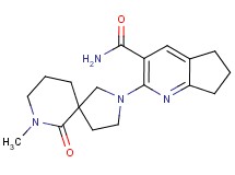 2-(7-methyl-6-oxo-2,7-diazaspiro[4.5]dec-2-yl)-6,7-dihydro-5H-cyclopenta[b]pyridine-3-carboxamide