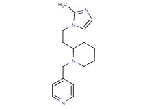 4-({2-[2-(2-methyl-1H-imidazol-1-yl)ethyl]-1-piperidinyl}methyl)pyridine