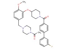 1-acetyl-4-[3-({1-[(3'-fluoro-4-biphenylyl)carbonyl]-4-piperidinyl}oxy)-4-methoxybenzyl]piperazine