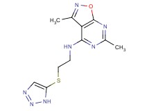 3,6-dimethyl-N-[2-(1H-1,2,3-triazol-5-ylthio)ethyl]isoxazolo[5,4-d]pyrimidin-4-amine