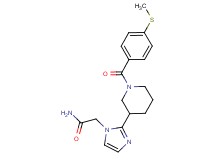 2-(2-{1-[4-(methylthio)benzoyl]piperidin-3-yl}-1H-imidazol-1-yl)acetamide