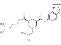 (3R,5S)-N-(2,3-dihydro-1H-inden-5-yl)-N'-[3-(dimethylamino)propyl]-1-isobutyl-3,5-piperidinedicarboxamide