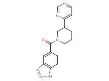 5-[(3-pyrimidin-4-ylpiperidin-1-yl)carbonyl]-1H-1,2,3-benzotriazole