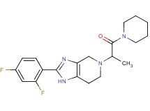 2-(2,4-difluorophenyl)-5-(1-methyl-2-oxo-2-piperidin-1-ylethyl)-4,5,6,7-tetrahydro-1H-imidazo[4,5-c]pyridine