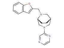 (1R*,5R*)-6-(1-benzofuran-2-ylmethyl)-3-(2-pyrazinyl)-3,6-diazabicyclo[3.2.2]nonane