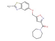 5-{[3-(1-azepanylcarbonyl)-5-isoxazolyl]methoxy}-2-methyl-1,3-benzothiazole