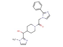 (1-methyl-1H-imidazol-2-yl){1-[(2-phenyl-1H-imidazol-1-yl)acetyl]-4-piperidinyl}methanol