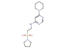 6-piperidin-1-yl-N-[2-(pyrrolidin-1-ylsulfonyl)ethyl]pyrimidin-4-amine