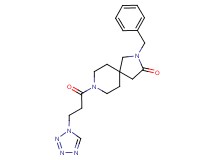 2-benzyl-8-[3-(1H-tetrazol-1-yl)propanoyl]-2,8-diazaspiro[4.5]decan-3-one