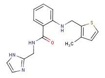 N-(1H-imidazol-2-ylmethyl)-2-{[(3-methyl-2-thienyl)methyl]amino}benzamide