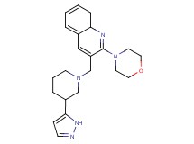 2-morpholin-4-yl-3-{[3-(1H-pyrazol-5-yl)piperidin-1-yl]methyl}quinoline