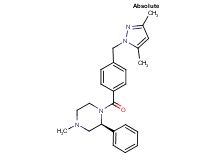 (2S)-1-{4-[(3,5-dimethyl-1H-pyrazol-1-yl)methyl]benzoyl}-4-methyl-2-phenylpiperazine