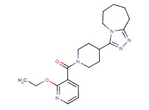 3-{1-[(2-ethoxy-3-pyridinyl)carbonyl]-4-piperidinyl}-6,7,8,9-tetrahydro-5H-[1,2,4]triazolo[4,3-a]azepine