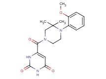 6-{[4-(2-methoxyphenyl)-3,3-dimethyl-1-piperazinyl]carbonyl}-2,4(1H,3H)-pyrimidinedione
