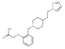 [2-({4-[2-(1H-pyrazol-1-yl)ethyl]piperidin-1-yl}methyl)phenoxy]acetic acid