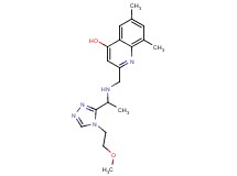 2-[({1-[4-(2-methoxyethyl)-4H-1,2,4-triazol-3-yl]ethyl}amino)methyl]-6,8-dimethylquinolin-4-ol