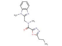 N-methyl-N-[(1-methyl-1H-benzimidazol-2-yl)methyl]-5-propyl-1,3,4-oxadiazole-2-carboxamide